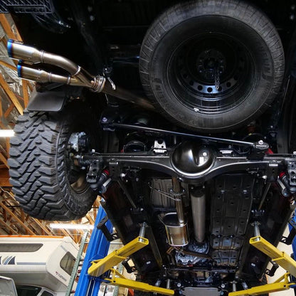 HKS Legamax Trail Master Exhaust (Catback) - Toyota Tundra Crewmax 5.5Ft Bed 2022+