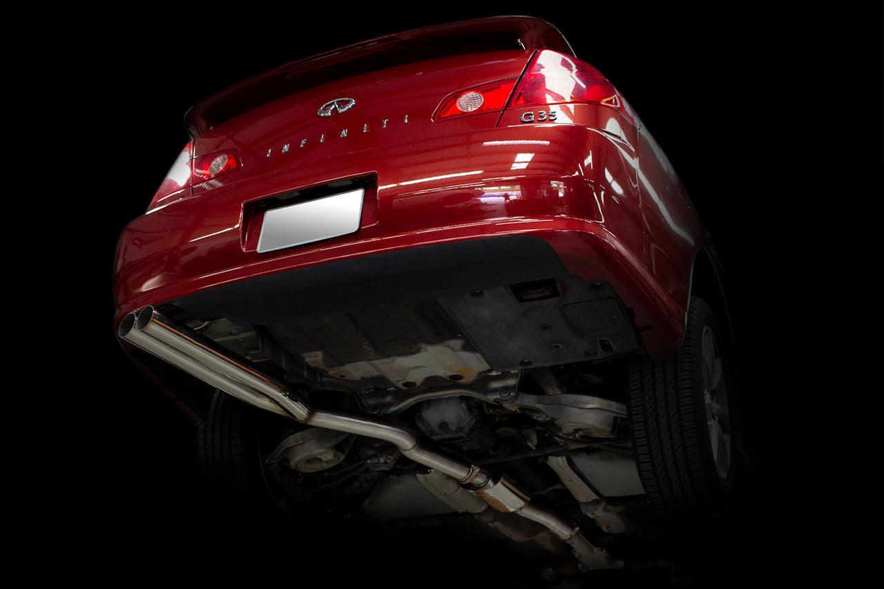 ISR IS-EPDUAL-G35S03 Dual Tip Exhaust For Infiniti G35 RWD Sedan (03-04)