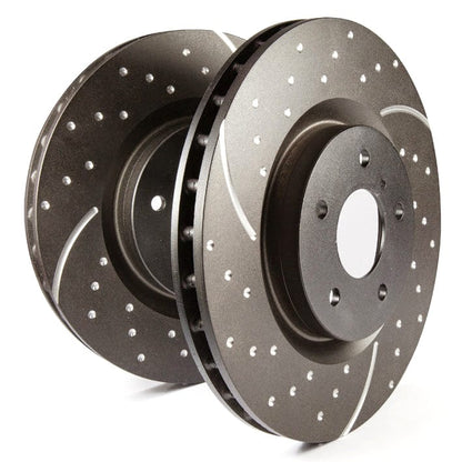 EBC Front Slotted | Dimpled Rotors - Set of 2 Rotors (334x32mm) Mk4 R32