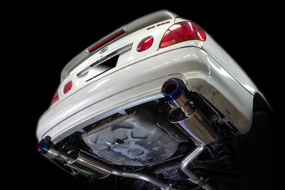ISR IS-MBSE-GS300 Dual Exhaust Blue Tip For Lexus GS300 (98-05)