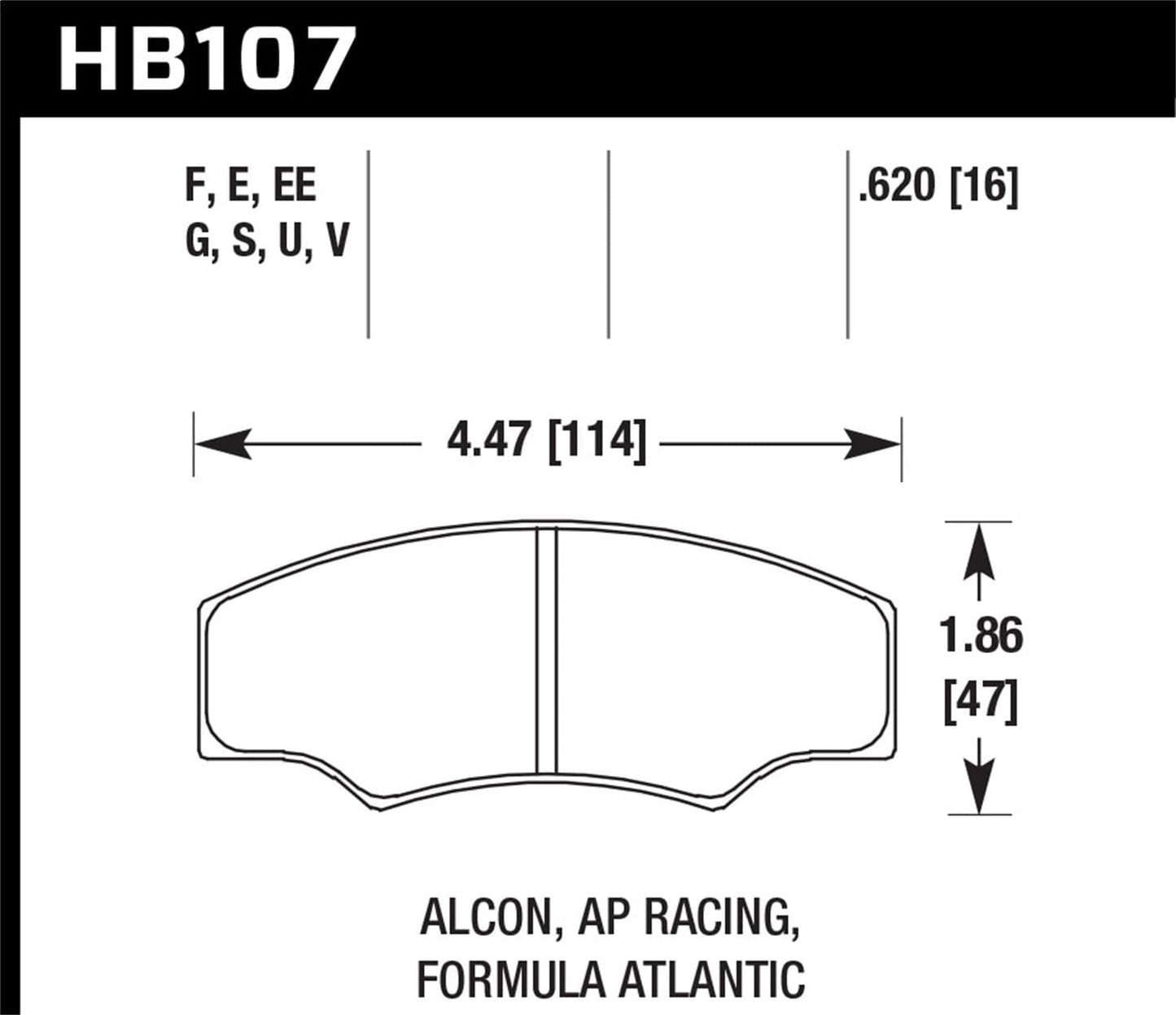 Hawk AP Racing 6/Wilwood DTC-50 Race Brake Pads