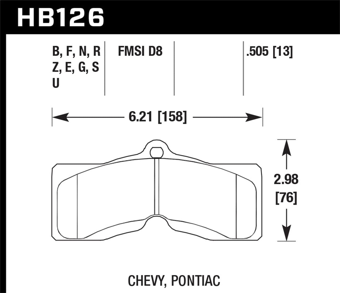 Hawk Performance Ceramic Street Brake Pads | HB126Z.505