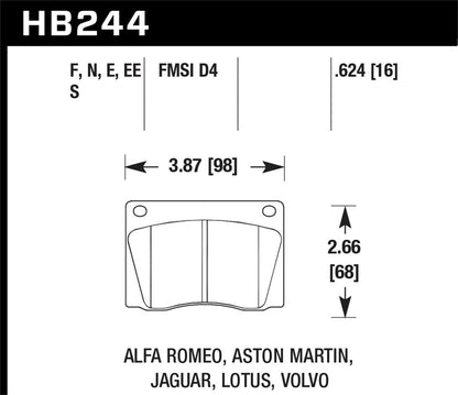 Hawk Audii 5000 S Turbo/4000CS Quattro/Coupe GT / Volkswagen Golf/Jetta/Passat Race Front Bra