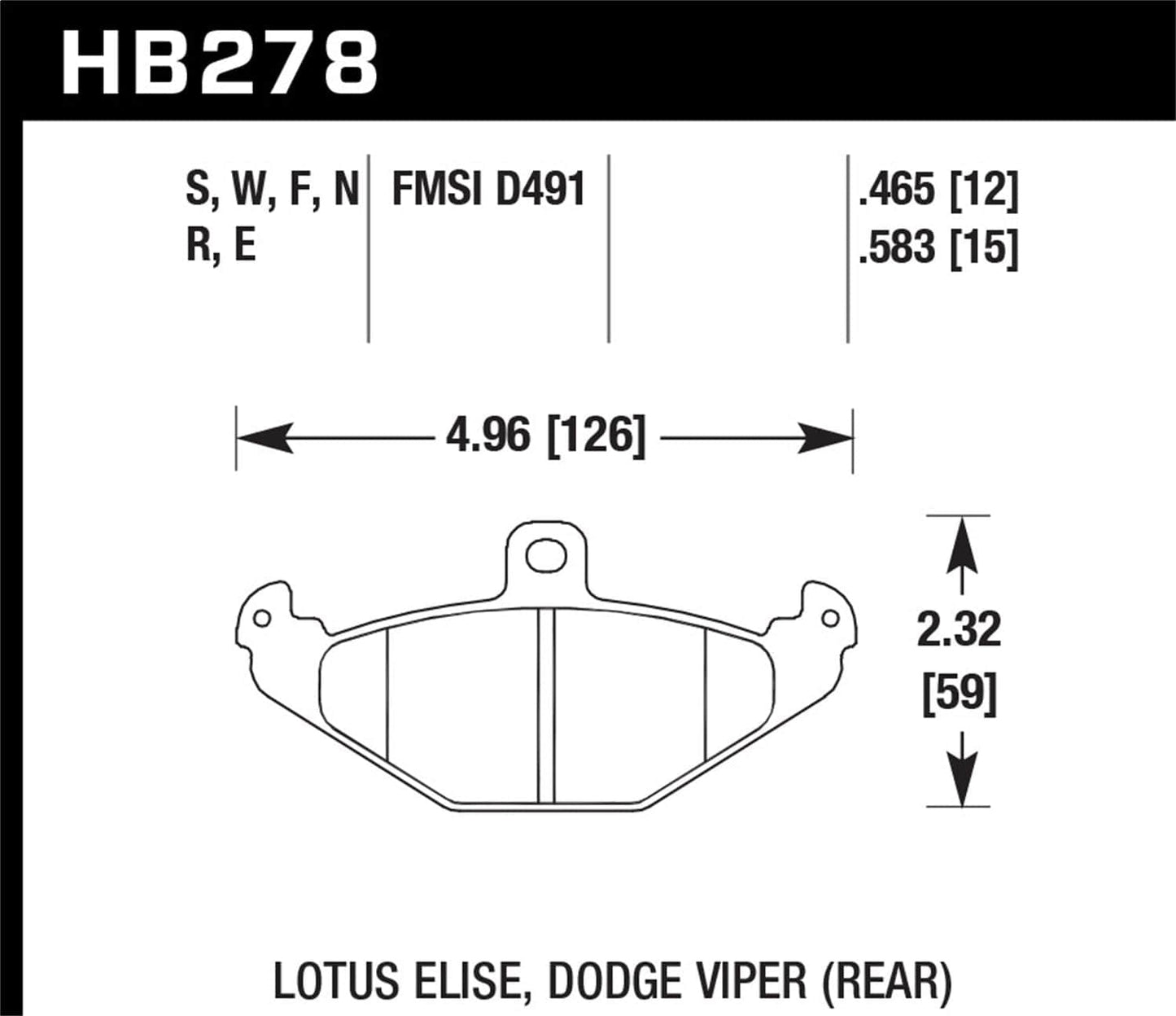 Hawk HPS Street Brake Pads | HB278F.583