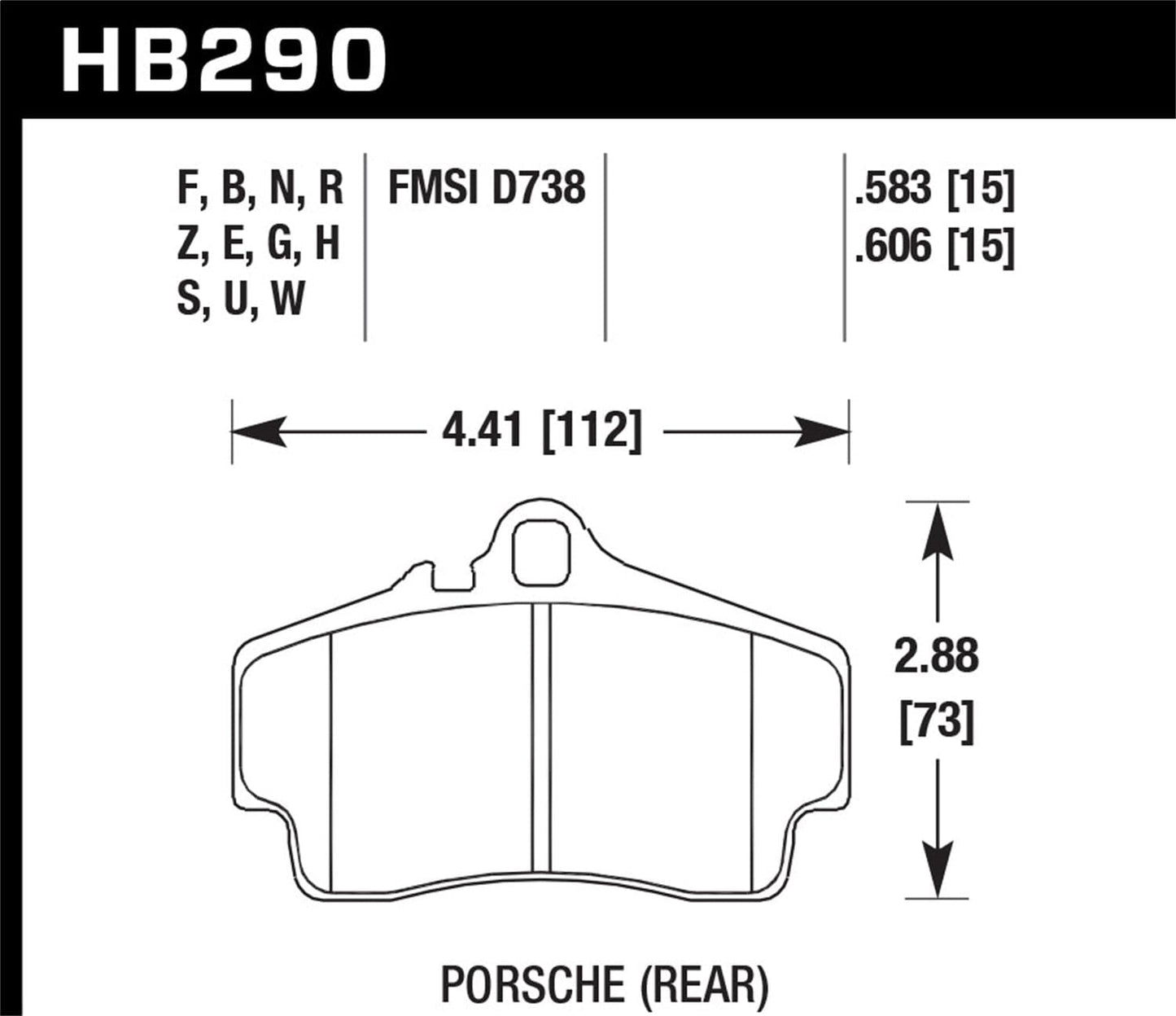 Hawk HP+ Street Brake Pads | HB290N.583