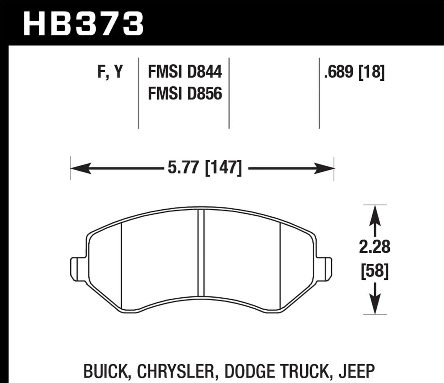 Hawk HPS Street Brake Pads | HB373F.689