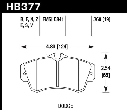 Hawk GMC / Chevy / Buick / Cadillac / DTC-50 Front Race Brake Pads