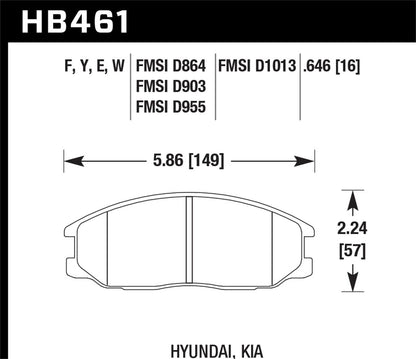 Hawk 01-06 BMW 330Ci / 01-05 330i/330Xi / 01-06 M3 Blue 9012 Front Race Brake Pads