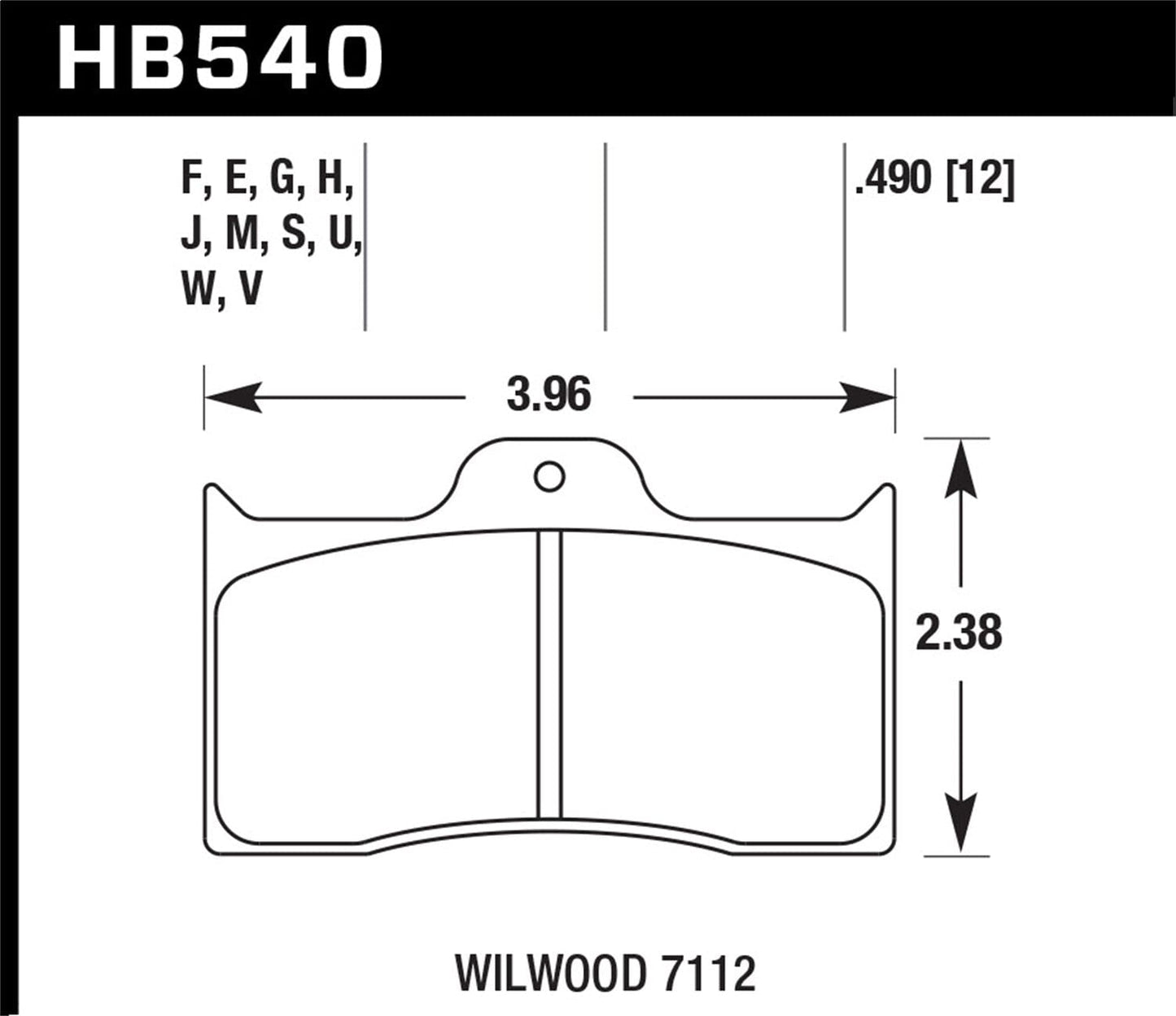 Hawk Wilwood DLS 6812 DTC-30 Brake Pads