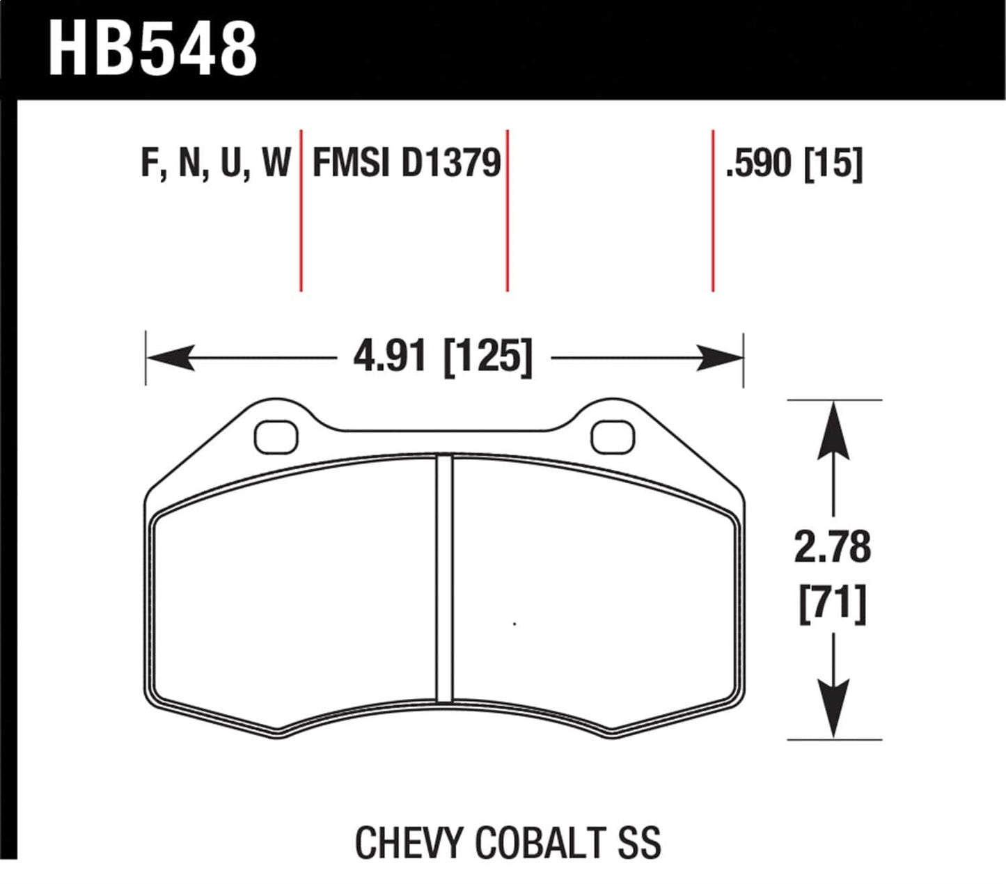 Hawk Nissan 810/240Z/260Z/280Z/620 / Toyota Corona/Cressida/Crown/PU DTC-70 Front Race Brake Pads