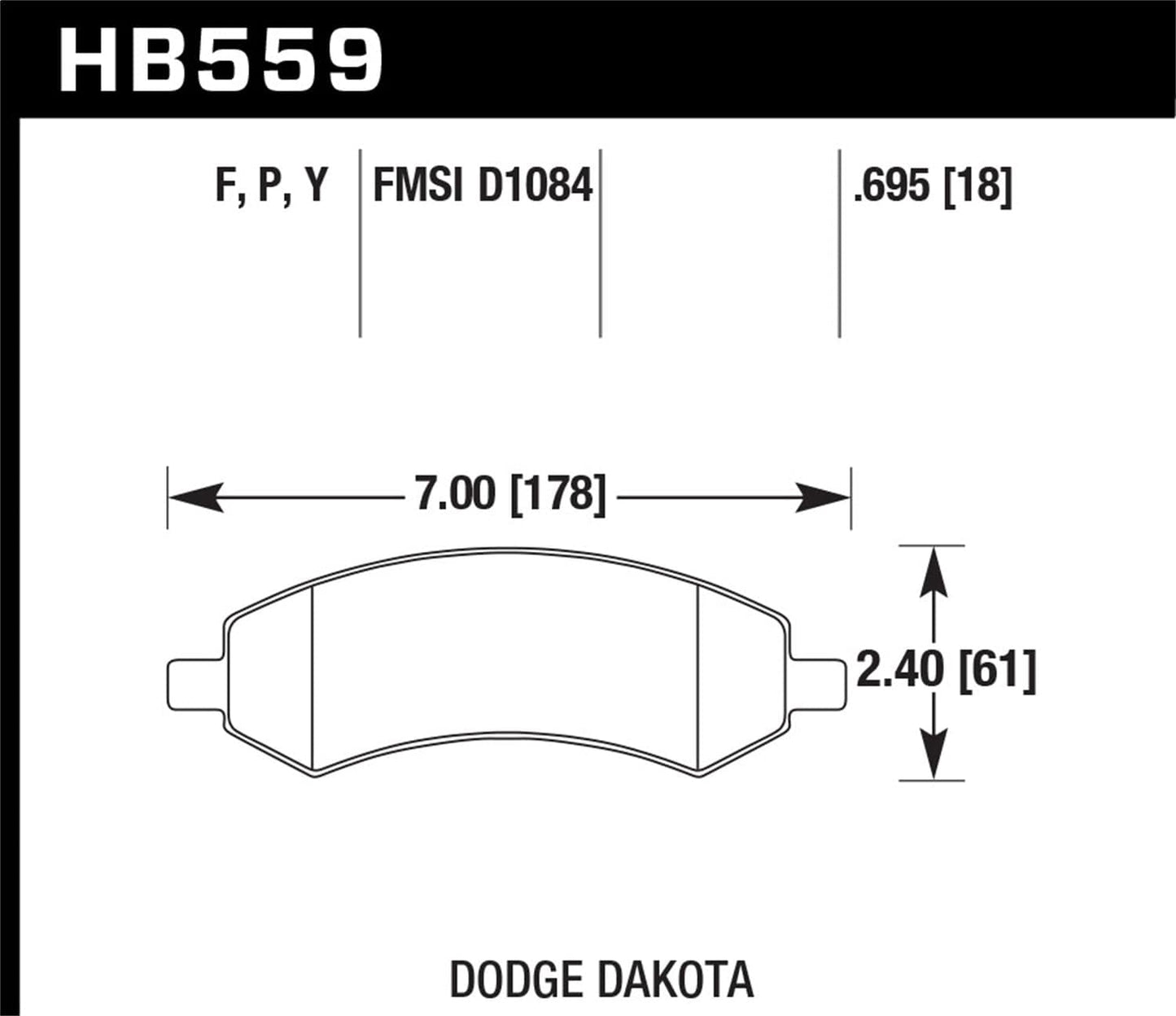 Hawk LTS Street Brake Pads | HB559Y.695