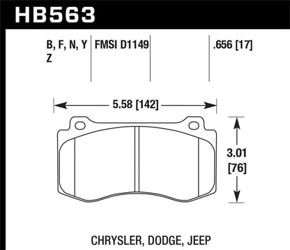 Hawk 12-16 Porsche 911 Carrera S DTC-60 Front Brake Pads