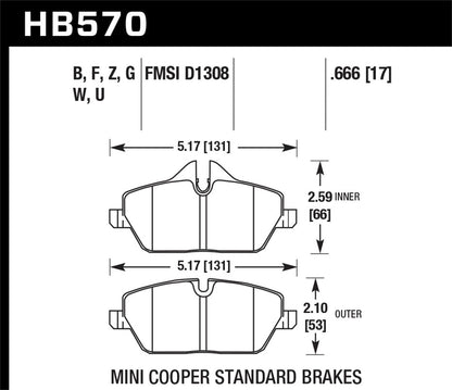 Hawk 07-10 Chevy Cobalt w/Brembo Front Calipers DTC-30 Front Race Pads