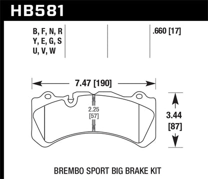 Hawk 08-12 Cadillac CTS-V / 12 Jeep Grand Cherokee (WK2) SRT8 DTC-30 Front Race Brake Pads