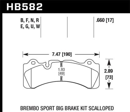 Hawk Brembo Racing DTC-60 Brake Pads