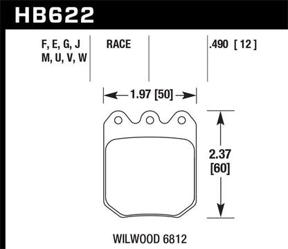 Hawk Wilwood 7816 DTC-70 Street Brake Pads