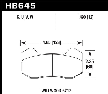 Hawk Wilwood Dynalite/Outlaw/Sierra Caliper DTC-70 Brake Pads