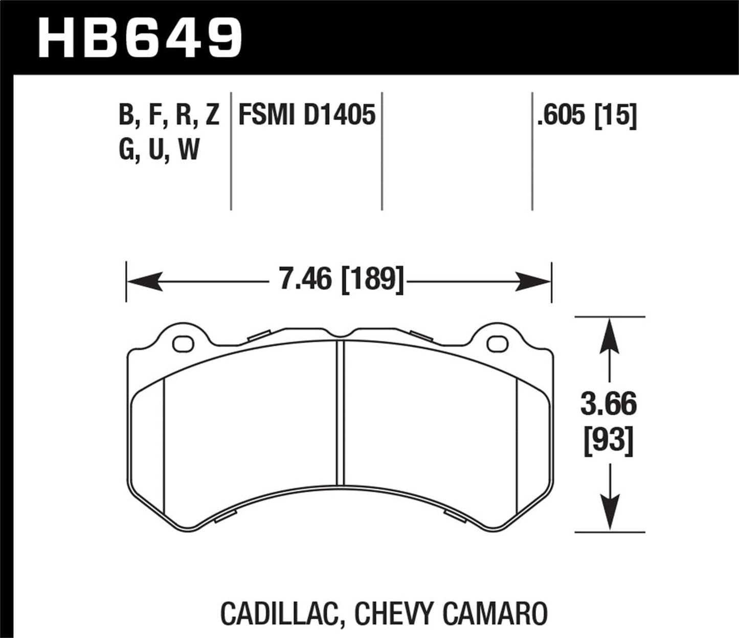 Hawk HPS Street Brake Pads | HB649F.605