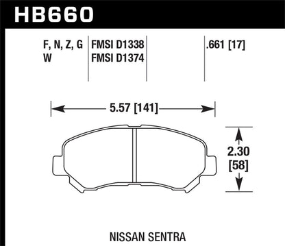 Hawk 04-11 Chry 300C/06-14 Jeep Grand Cherokee SRT-8 /10-14 Chevy Camaro SS Race DTC-30 Brake Pads