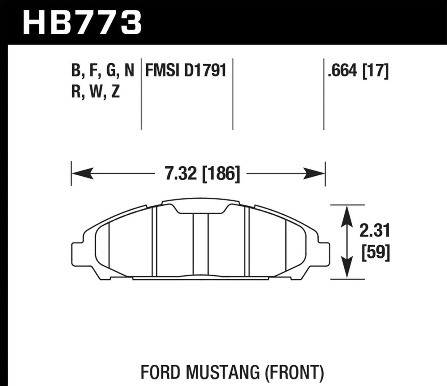 Hawk 15-17 Ford Mustang Brembo Package DTC-30 Front Brake Pads