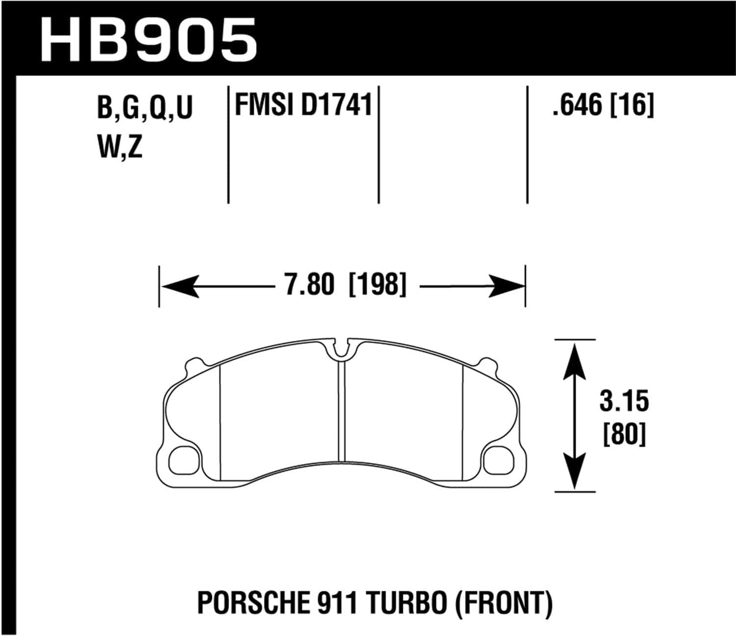 Hawk 14-17 Porsche 911 GT3 DTC-60 Race Rear Brake Pads