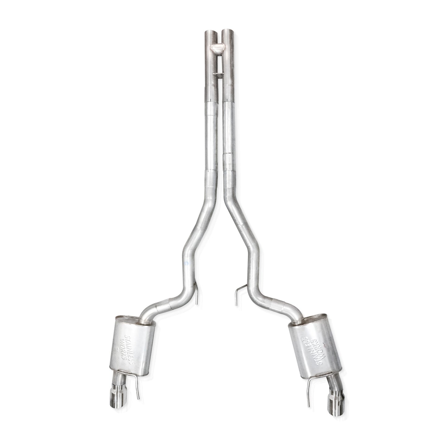 Stainless Works M24CBXPCR for 24-25 Mustang GT Catback Dual Tips Redline Sound X
