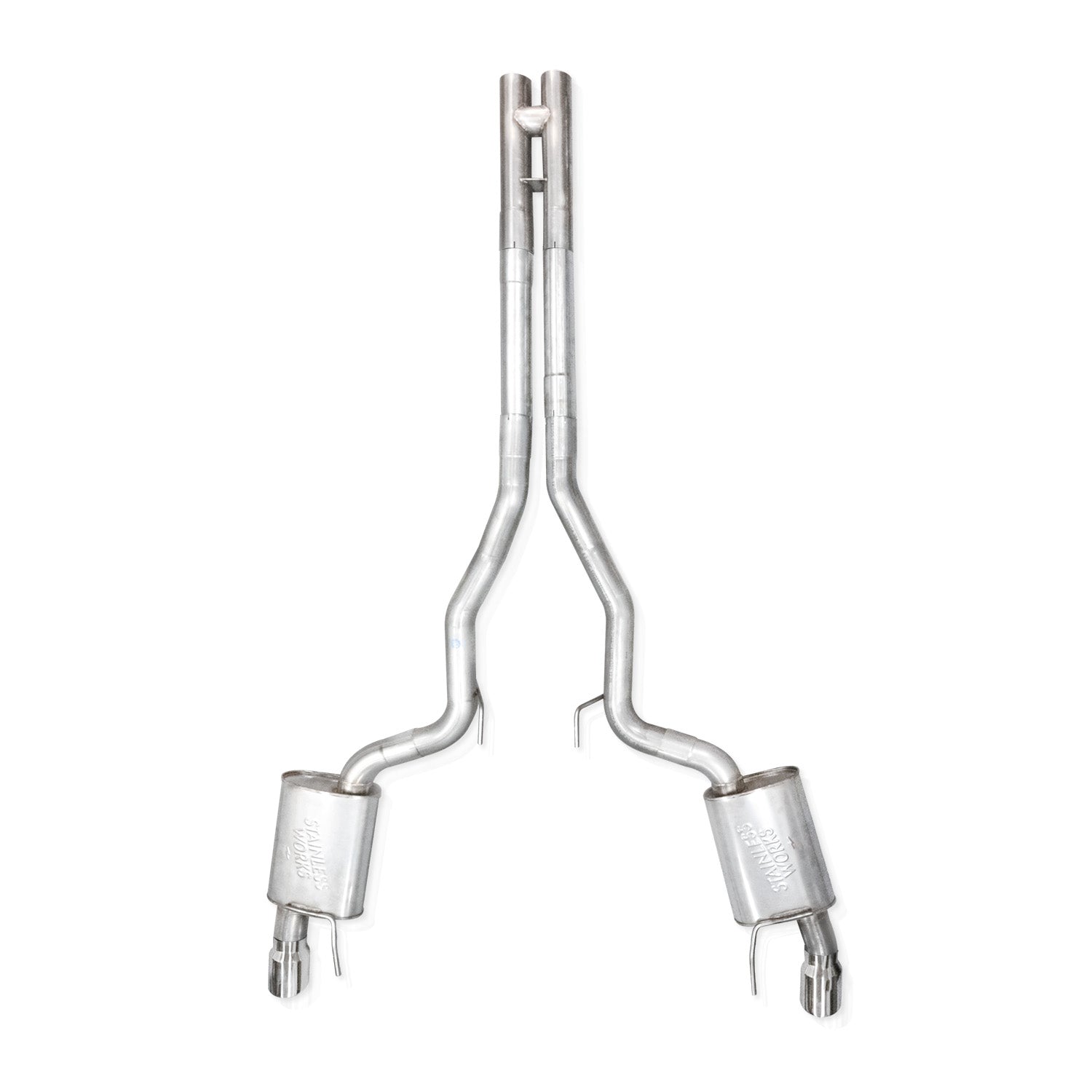 Stainless Works M24CBXPCR for 24-25 Mustang GT Catback Dual Tips Redline Sound X