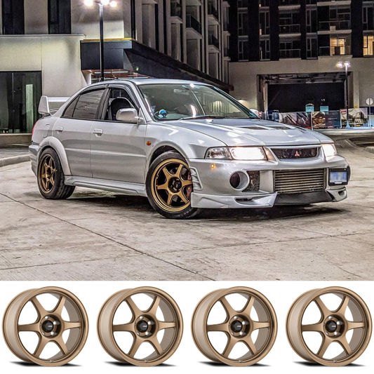 (set of 4) Konig Hexaform Matte Bronze | 18x9.5 +25mm For Mitsubishi Evo