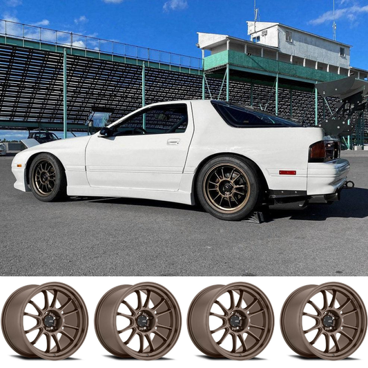 (set of 4) Konig Hypergram Race Bronze | 18x9.5 +25mm For Mazda RX-7