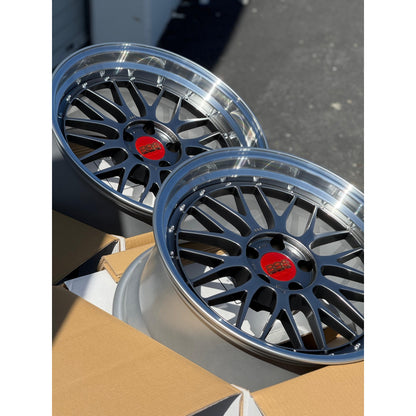 BBS LM 19x9.5 +22, 19x11 +37 5x120 Diamond Black (SET)