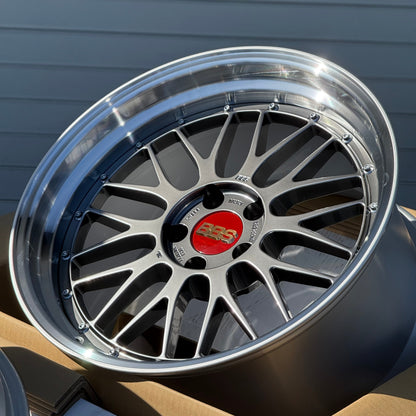 BBS LM 19x9.5 +22, 19x11 +37 5x120 Diamond Black (SET)