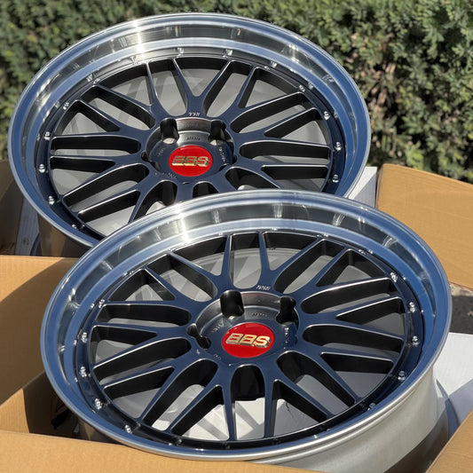 BBS LM 20x9 +42, 21x12 +64 5x130 Diamond Black (SET)