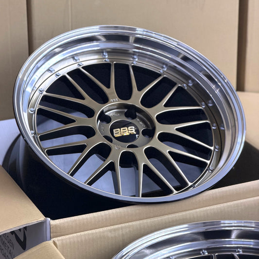 BBS LM 20x10 +22, 20x11 +24 5x112 Diamond Gold (SET)