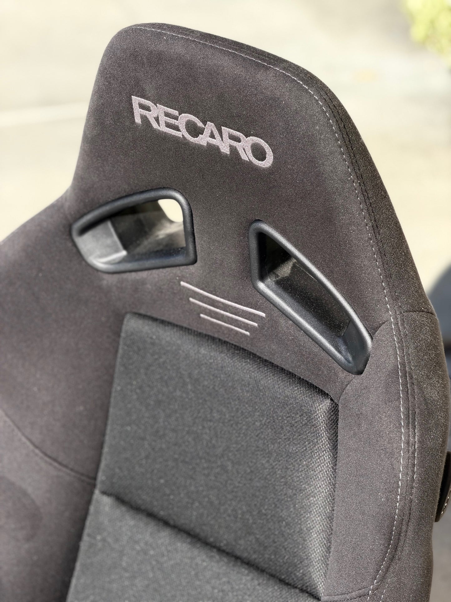 Recaro SR-7 GK100 Sport Seat - Kamui Black x Glass Mesh Black