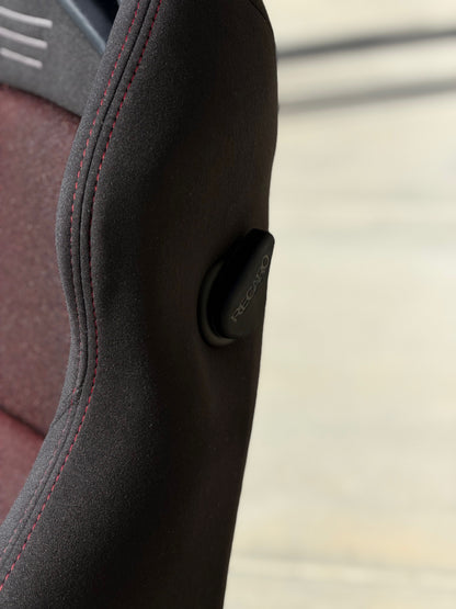 Recaro SR-7 GK100 Sport Seat - Kamui Black x Glass Mesh Red