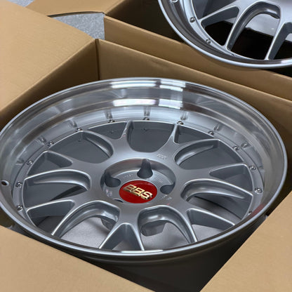 BBS LM-R 20x10 +12, 20x11 +14 5x112 Diamond Silver (SET)