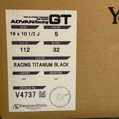 Advan GT Beyond 19x9.5 +25, 19x10.5 +32 5x112 Racing Titanium Black (SET)