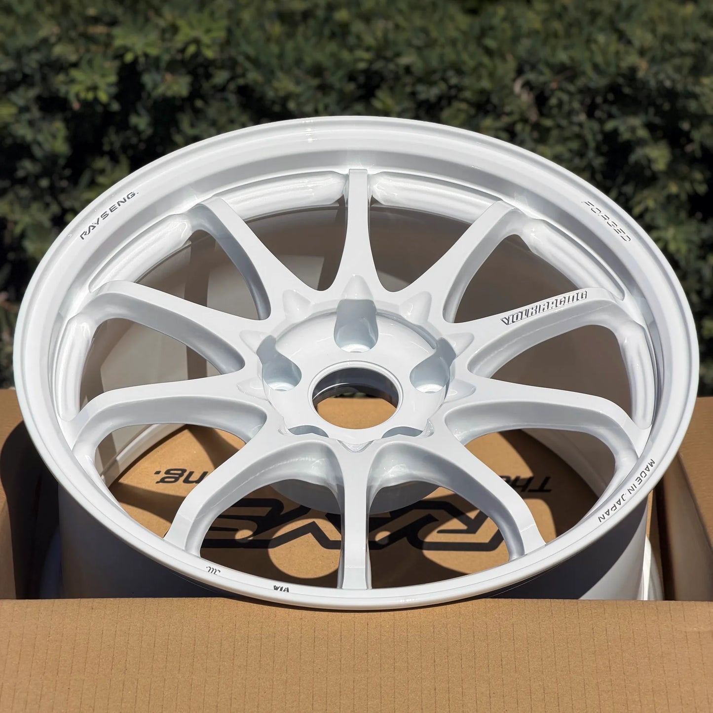 Volk Racing CE28N-Plus 17x10 +44 5x114.3 Dash White (SET)