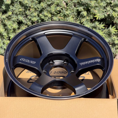 Volk Racing TE37 Ultra Large PCD Black Shadow LTD 18x9 +0 6x135 Matte Translucent Black (SET)