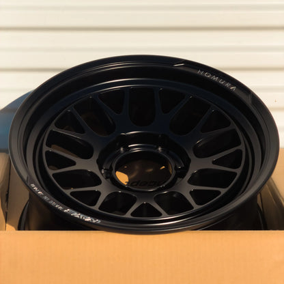 Rays Homura 2x9L-RA 17x8.5 +10 6x139.7 Semigloss Black (SET)