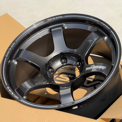 Volk Racing TE37 Large PCD Progressive Model II 18x9 +0 6x139.7 Diamond Black (SET)