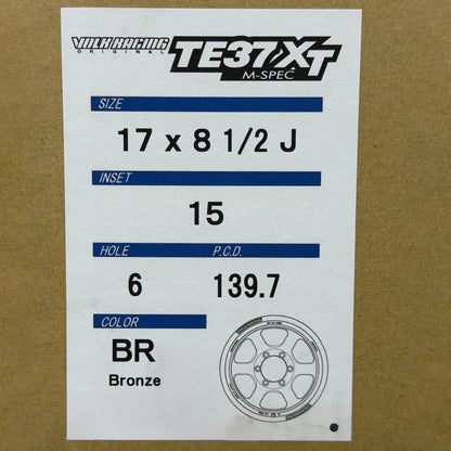 Volk Racing TE37XT M-Spec 17x8.5 +15 6x139.7 Bronze (SET)