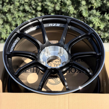 Advan RZIII 18x10 +35 5x114.3 Black Gun Metallic & Diamond Cut (SET)