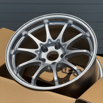 Volk Racing CE28N-Plus 17x10 +44 5x114.3 Diamond Silver (SET)