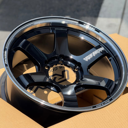 Volk Racing TE37SB Tourer 18x8.5 +22 6x139.7 Black / Rim DC (SET)