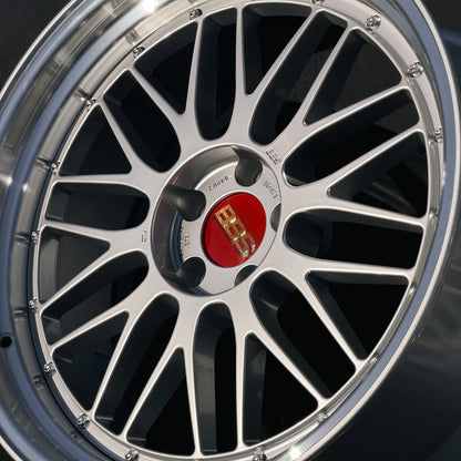 BBS LM 20x9.5 +8, 20x10.5 +15 5x112 Diamond Silver (SET)