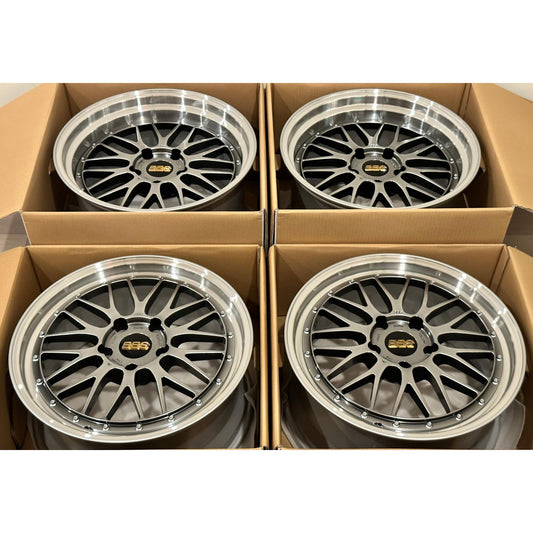 BBS LM 19x8.5 +50, 19x11 +50 5x130 Diamond Black (SET)