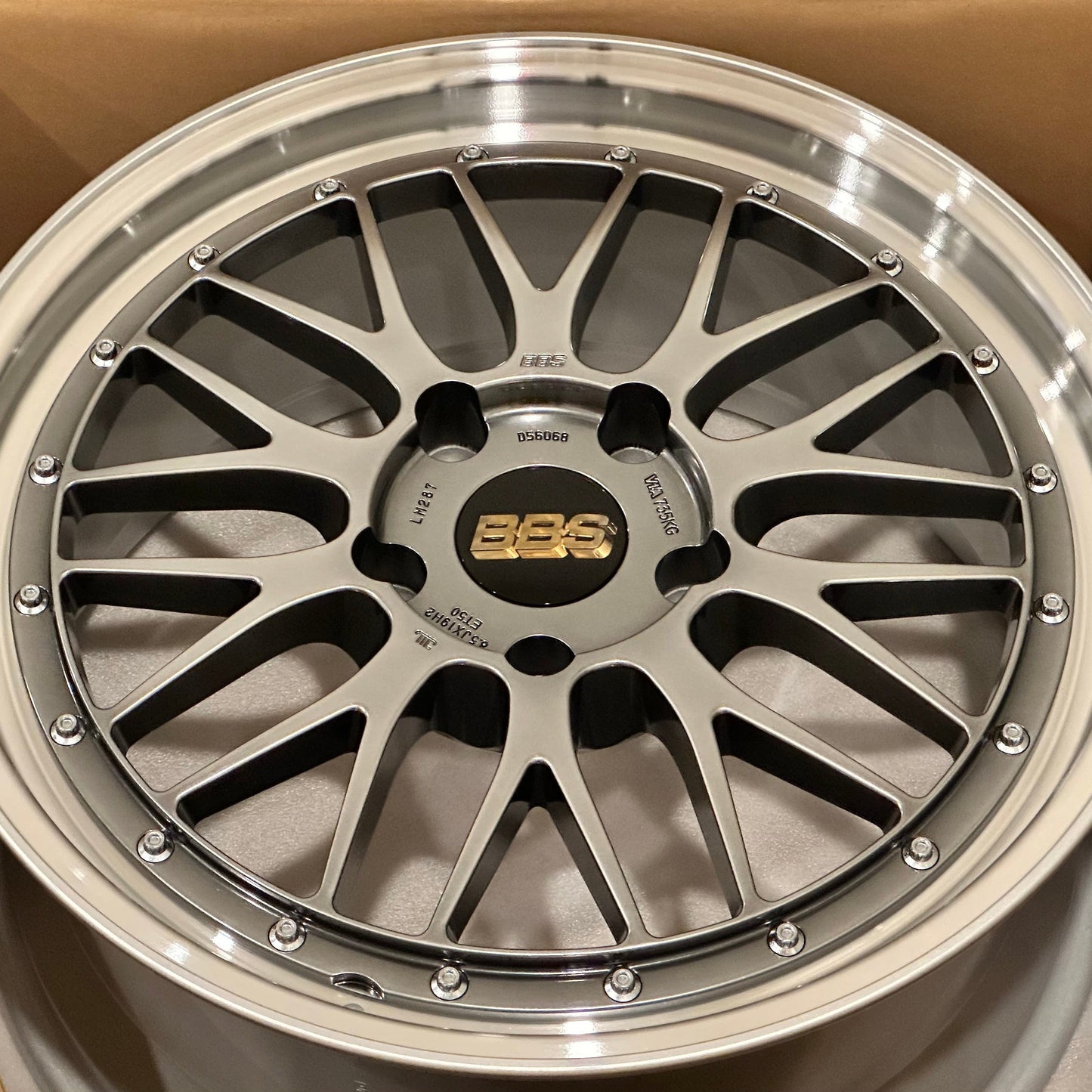 BBS LM 19x8.5 +50, 19x12 +44 5x130 Diamond Black (SET)