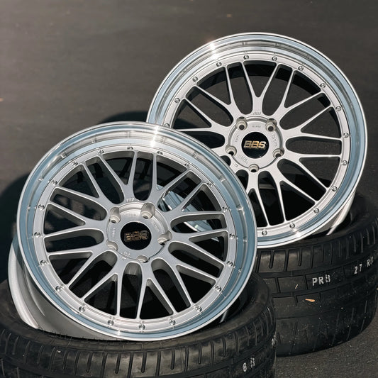 BBS LM 20x9 +42, 21x12 +64 5x130 Diamond Silver (SET)