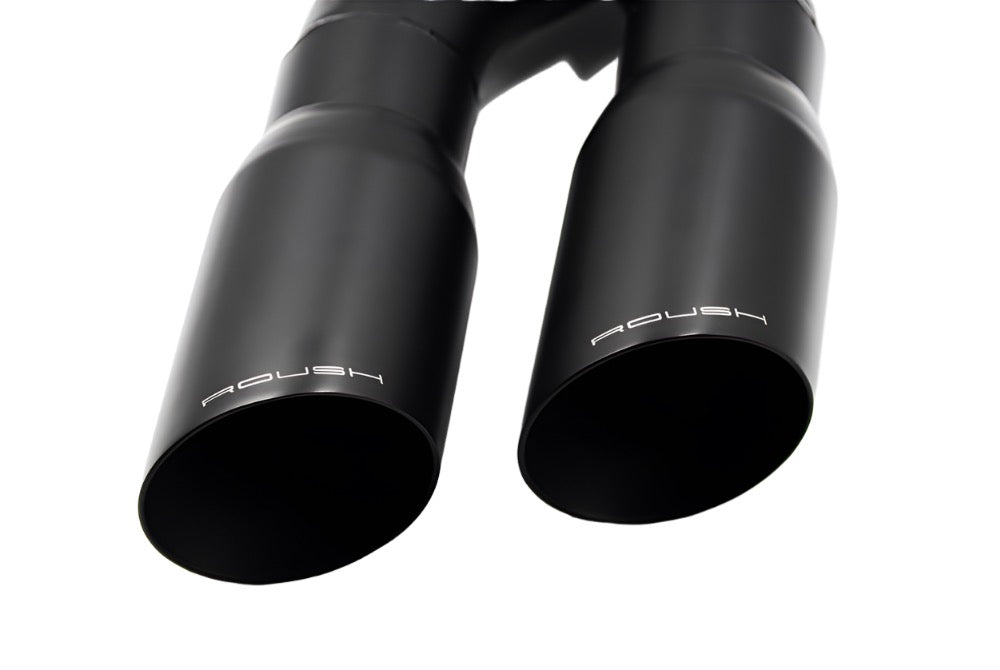 Roush 21-24 Ford F-150 5.0L 4in Black Exhaust Y Tip Kit